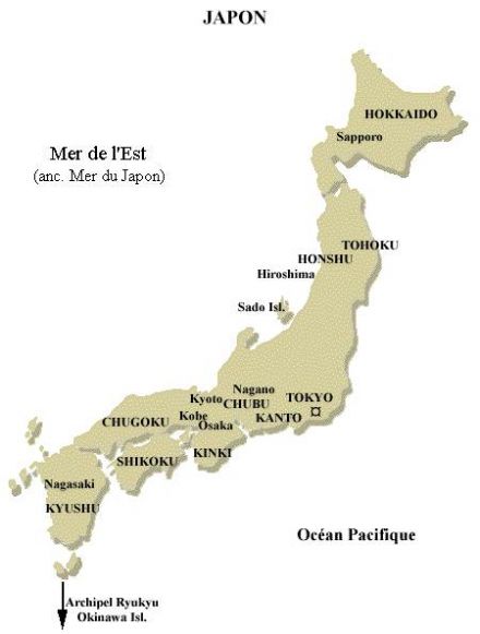Carte d'Hokkaïdo